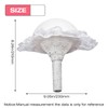 Aynaxcol White Lace Handle Bouquet Holder Bouquet Holder Foam Floral