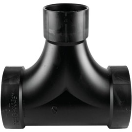 Charlotte Pipe Schedule 40 4 in. Hub x 4 in. Dia. Hub ABS Flush Cleanout Tee