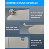 SHENKENUO Gray Left Driver & Right Passenger Side Sun Visor