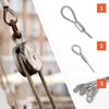 Pack of 50 M4 Wire Rope Thimbles, Wire Rope Clamp