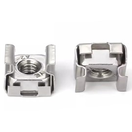 M6 Cage Nuts, Stainless Steel 18-8 (304) M6-1.0 Cage Nuts, Pack of 20