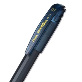 Pentel Energel Liquid Gel Ink 0.7mm Medium Nib Stick Pen Navy Ink, Box of 12 Pens (BL417-CA)