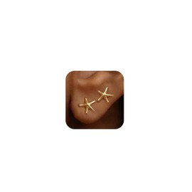 Starfish Shell Earrings Beach Jewelry for Women Lightweight Elegant Pearl Drop SeaShell Beach Earrings with Nautical Charm for Summer Vacations Coastal Accessories