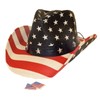 USA American Flag Western Hat / 2 Bonus Flag Patches!