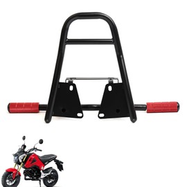 Mokuo Iron Manned Motorcycle Stunt Rear Luggage with CNC Removable Perform Bar Fit for Honda Grom MSX 125 SF 2013-2016