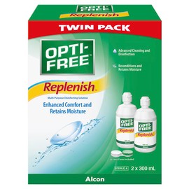 Opti-Free Replenish 2 x 300mL Twin Packs