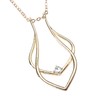KieTeiiK Necklaces for Women, Geometric Ring Holder Necklace Pendant Jewelry