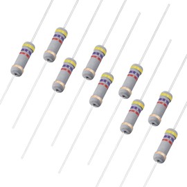 uxcell 100Pcs 4.7K Ohm Resistor, 1W 5% Tolerance Carbon Film Resistors, 4 Bands for DIY Electronic Projects and Experiments
