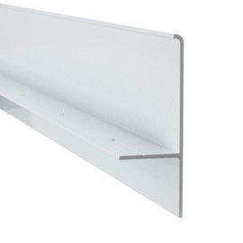 RecPro RV Slideout Trim | 92" Length | Black or White Color Options | Aluminum | Made in The USA (2 Trim Pieces, White)