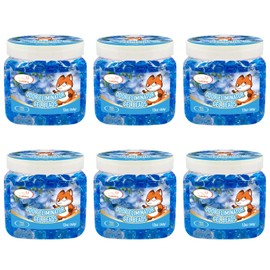 6 Pack Odor Eliminator Gel Beads, 12 oz, Scented Gel Air Freshener, Pet Odor Eliminator for Bathroom, Closet, Pet Area & RVs, Lasts 90 Days for Improved Home Fragrance, Fresh Linen
