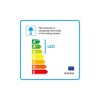 Horizon Matt White Square Trimless Plaster in GU10 LED Anti
