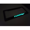 LICENSE PLATE FRAME Glowing Boost Turbo 100% Carbon Fiber License