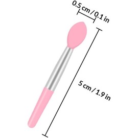 CHILDWEET Pinceles de Labios de Silicona Portátiles 10piezas, Aplicadores Desechables Cómodos y Prácticos para Maquillaje Profesional y Uso Familiar