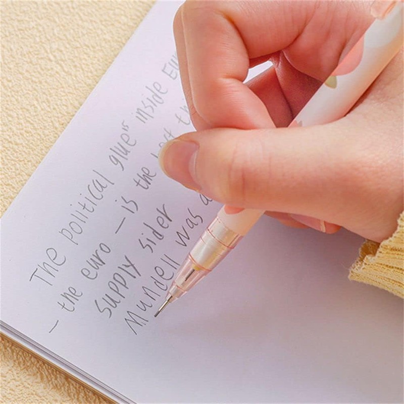 Labriciyon 1Pc Pink Mechanical Pencil 0.5mm Automatic Pencil Refill Cute