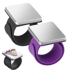 2 Pcs Pin Cushion, Wrist Pin Cushion for Sewing, Sewing Gifts Pin Cushion Wrist Sewing Accessories for Haberdashery, Handy Sewing Tools Suitable for Crafting and Styling