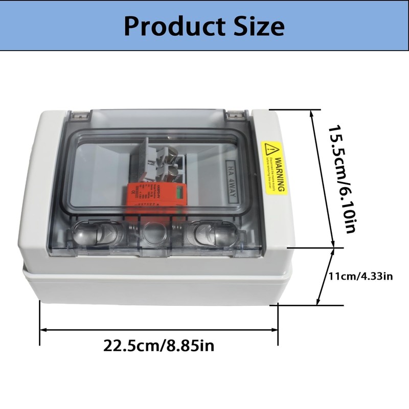 aikoolwer Solar PV Combiner Box Surge Protector DC 1000V 32A