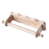 NEW KITCHEN ROLL HOLDER BEECH WOODEN WALL PAPER ROLL TOWEL