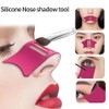 Red Silicone Nose Shadow Template, Nose Contour Tool, Eyebrow Shaping