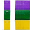 Plastic Goody Bags Green, Yellow & Purple, Bulk 150 Pieces