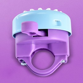 UUYYEO Flower Cycling Bell Bicycle Ring Bell Scooter Handlebar Bell Kids Bike Bell Cute Bike Horn Handle Bar Decorations Children's Bike Accessories Pink