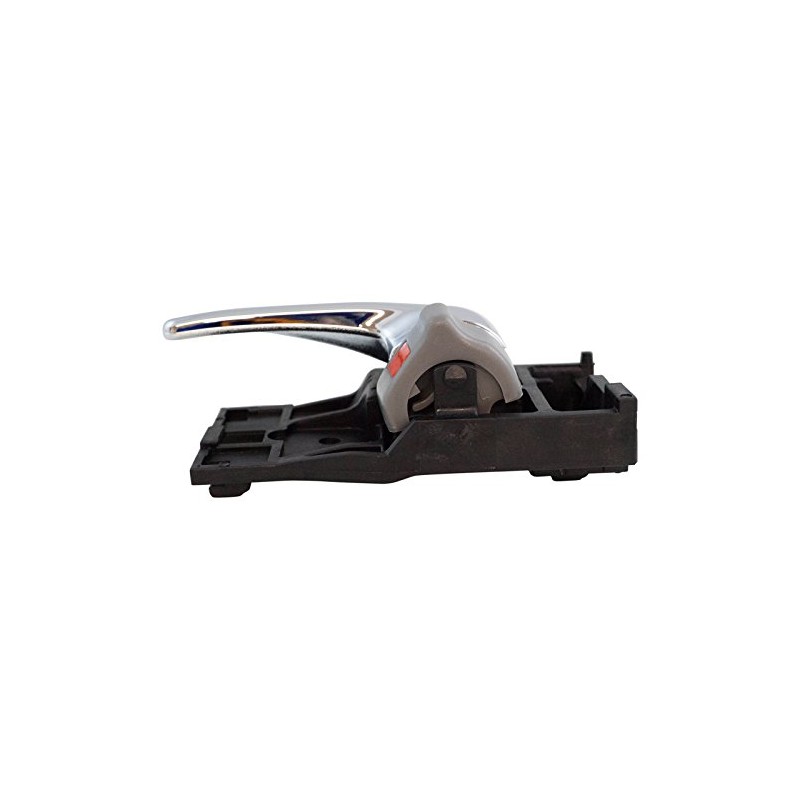 TRQ Rear Left Interior Door Handle Chrome & Stone Gray