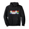 Mechanical Keyboard Rainbow Keys Pullover Hoodie