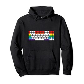 Mechanical Keyboard Rainbow Keys Pullover Hoodie