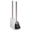 iDesign Plastic Toilet Bowl Plunger Set, Slim Compact Combo, 7.5"