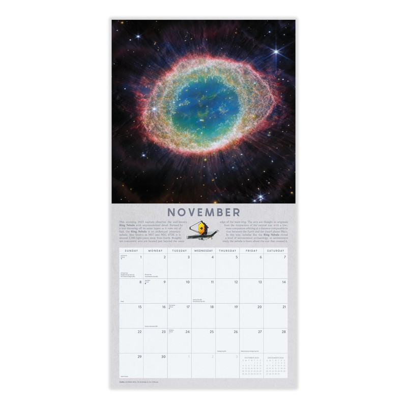 James Webb Calendar 2026 | 12" x 24" Space Telescope