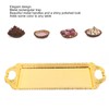 Rectangular Metal Tray Modern Elegant Decorative Light Luxury Serving Tray