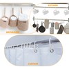 Sintuff 120 Pcs Plastic Shower Curtain Rings Hooks C Shaped