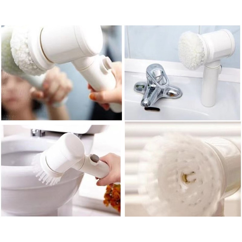 Electric Spin Scrubber Professional Cordless USB Rechargeable Automatic Handheld Cleaning