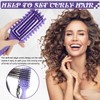 Curling Brush for Curls, Gentle Detangling & Styling without Pulling,