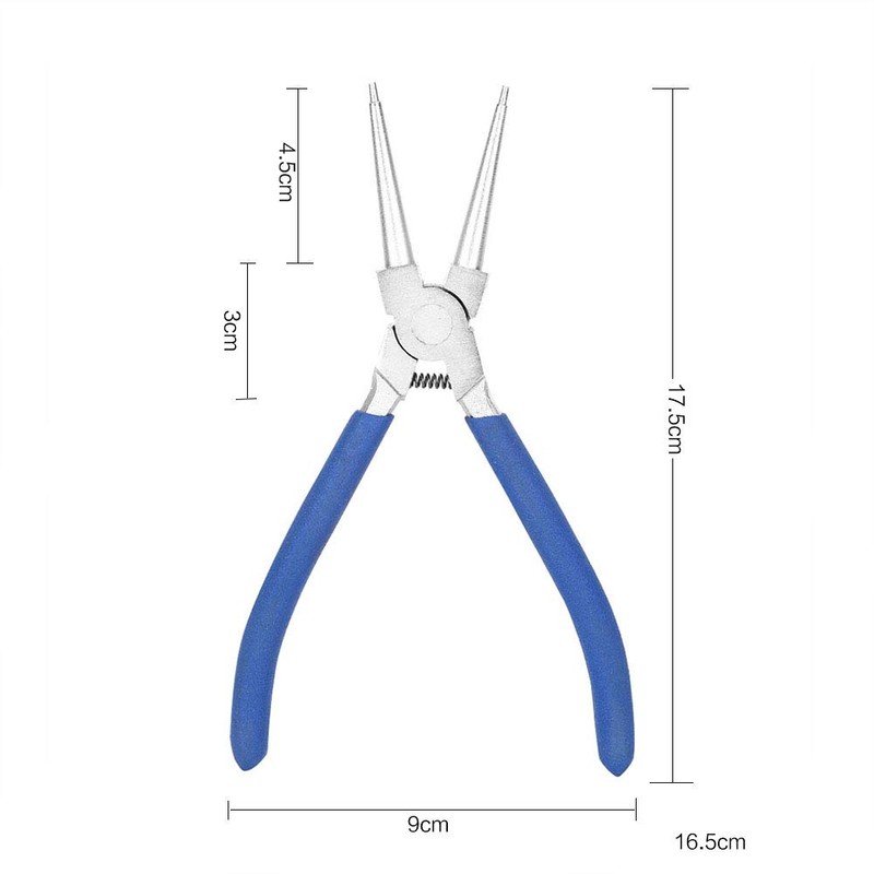 4 Pcs Snap Ring Pliers Set, Spring Loaded Pliers, Internal