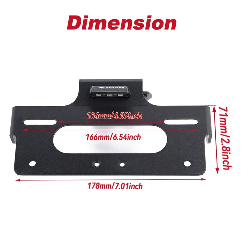 Xitomer Fender Eliminator Tail Tidy Compatible with 2024 2025 Daytona