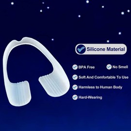 Mouth Guard Nighttime Protection for Teeth 10 Count | Mouth Guard for Grinding & Clenching Teeth with Hygiene Case Sleep Well, Disposable, One Size Fits All | BPA Free Ready to Wear