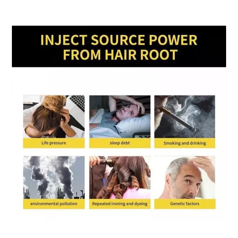 KFMX Shampoo Instantaneo Para Teñir Crecimiento Capilar Cabello