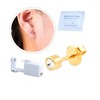 2 Pack Self Ear Piercing Gun Earring Disposable Piercing Kit