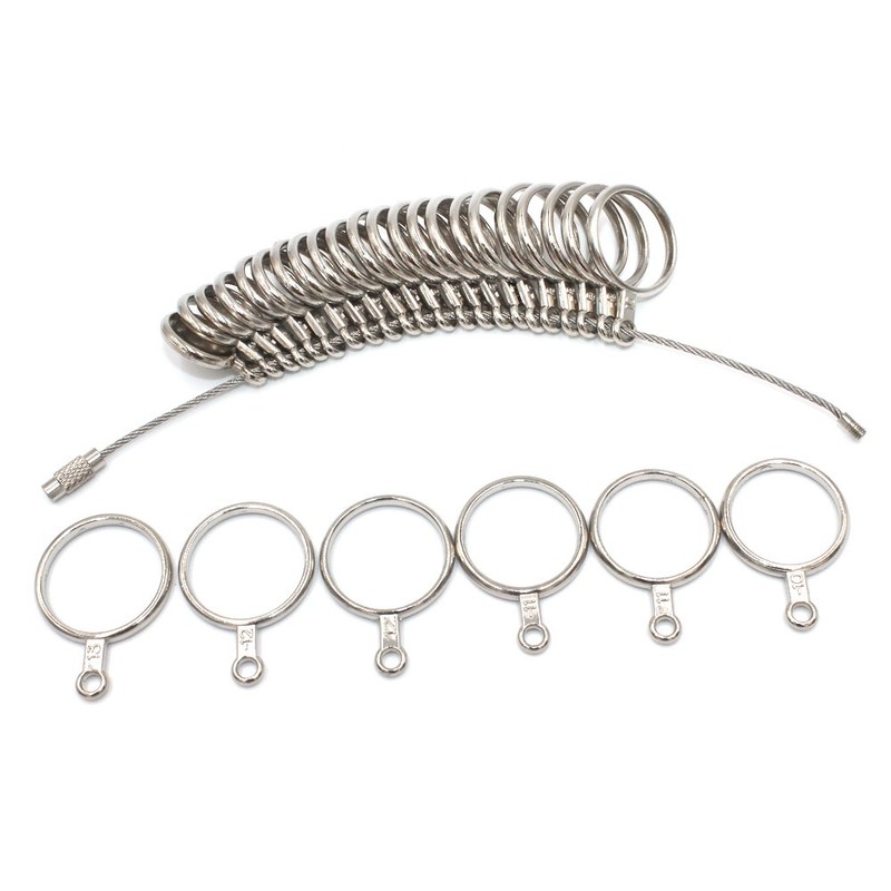 PHYHOO Ring Sizer Measuring Tool Set Metal Finger Sizing Gauge