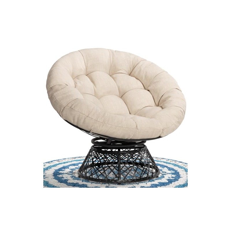 Bme Papasan Chair, Sephia Sand-Black Base