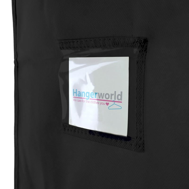HANGERWORLD 3 Black 60 Inch Breathable Garment Dress Cover Bags