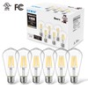 LVWIT 6 Pack Vintage LED Edison Bulbs 75W Equivalent 11W
