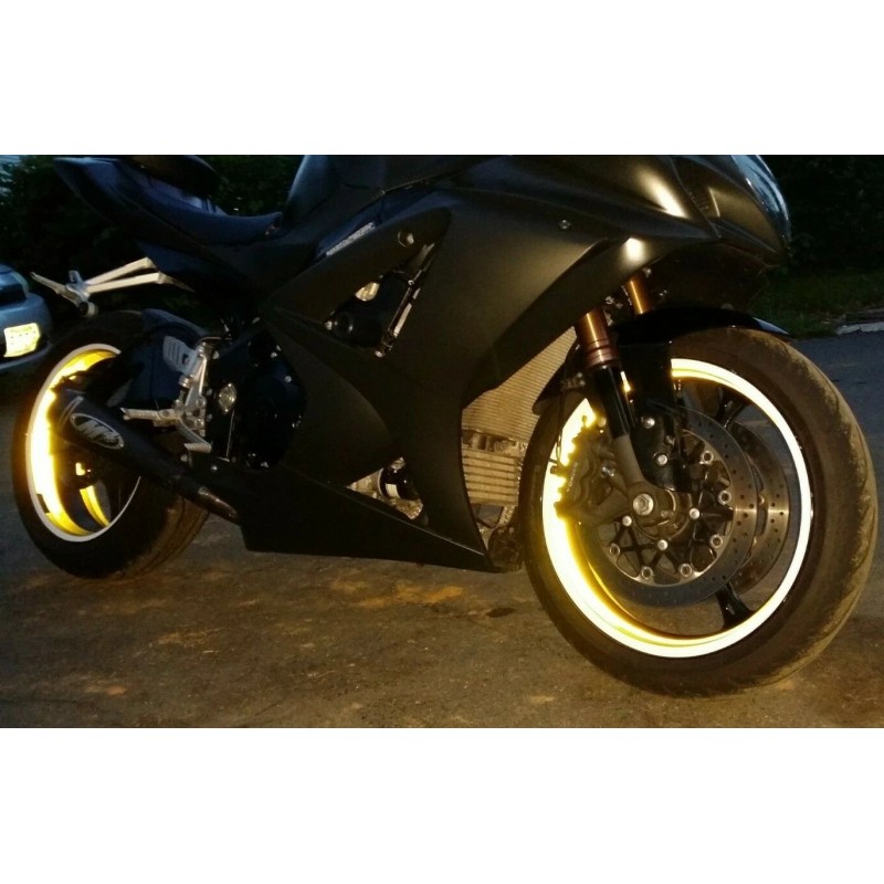 CGD Graphics REFLECTIVE MOTORCYCLE RIM WRAP INNER WHEEL DECALS STICKERS