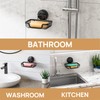 LEVERLOC Soap Dish, Soap Bar Holder for Shower Suction Cup