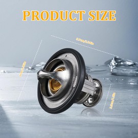 Car Thermostat, High Performance Automotive Replacement Engine Thermostat with Gasket, Auto Engine Coolant Thermostat Compatible with Honda Civic CRV CRZ, Replaces #19301-PAA-306, 19301-PLC-31