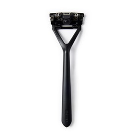 Leaf Shave | Leaf Razor, Black - All-Metal, Eco-Friendly Shaver for Women & Men; Includes 10 Stainless Steel Single-Edge Blades; Recommended for Head Shaving and Leg Shaving