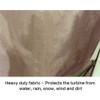Qnboor Turbine Roof Vent Cover,Turbine Ventilator Protector Shield 20"x20"inches(51cm*51cm) Waterproof