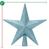 Ornativity Glitter Star Tree Topper - Christmas Tiffany Blue Xmas