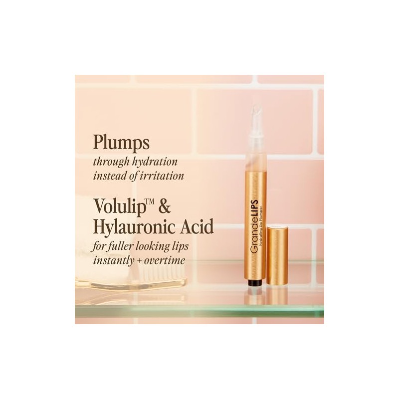 GrandeLIPS Hydrating Lip Plumper, Gloss, Barely There