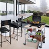 Finnhomy 3-Tier Rolling Kitchen Cart with 18" D x 30"